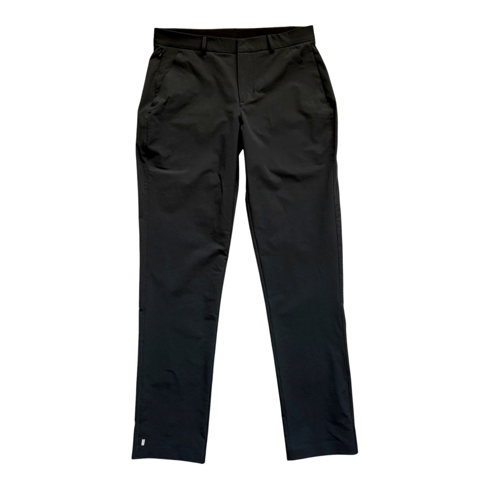 NOBULL Mens Lightweight Performance Chino Pants 32x34 Black Stretch Casual Golf